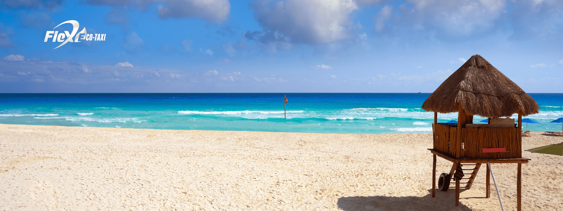 Quiet and serene Playa Marlin in Cancun’s hotel zone, perfect for sunbathing and surfing. Flex Eco Taxi ensures hassle-free transportation to this hidden gem.