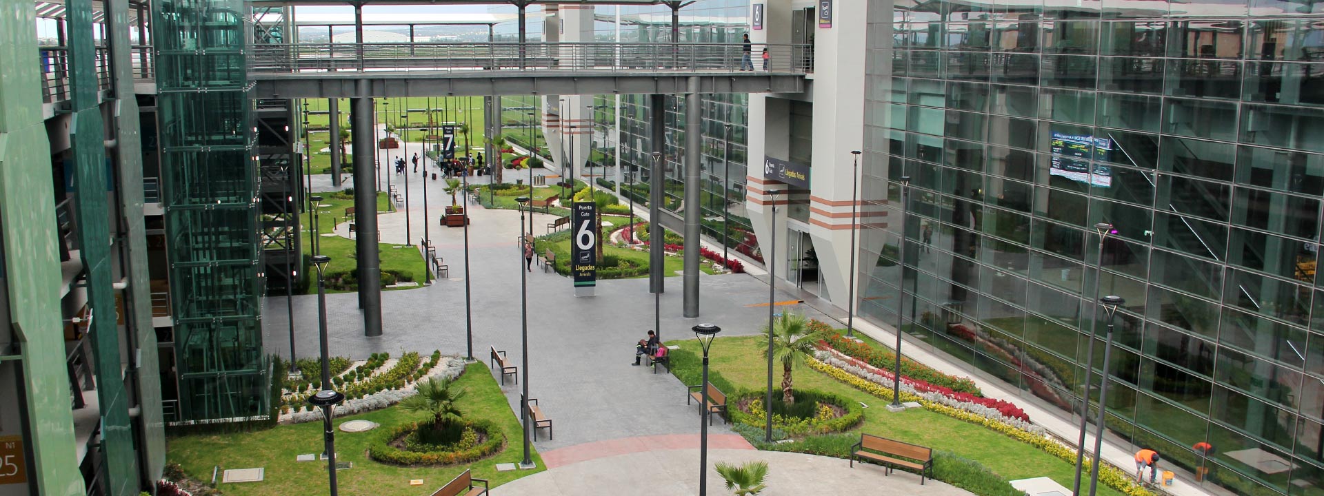 "View of AIFA Airport, a modern gateway to Mexico City. Convenient and eco-friendly transportation with Flex Eco Taxi for smooth arrivals and departures.