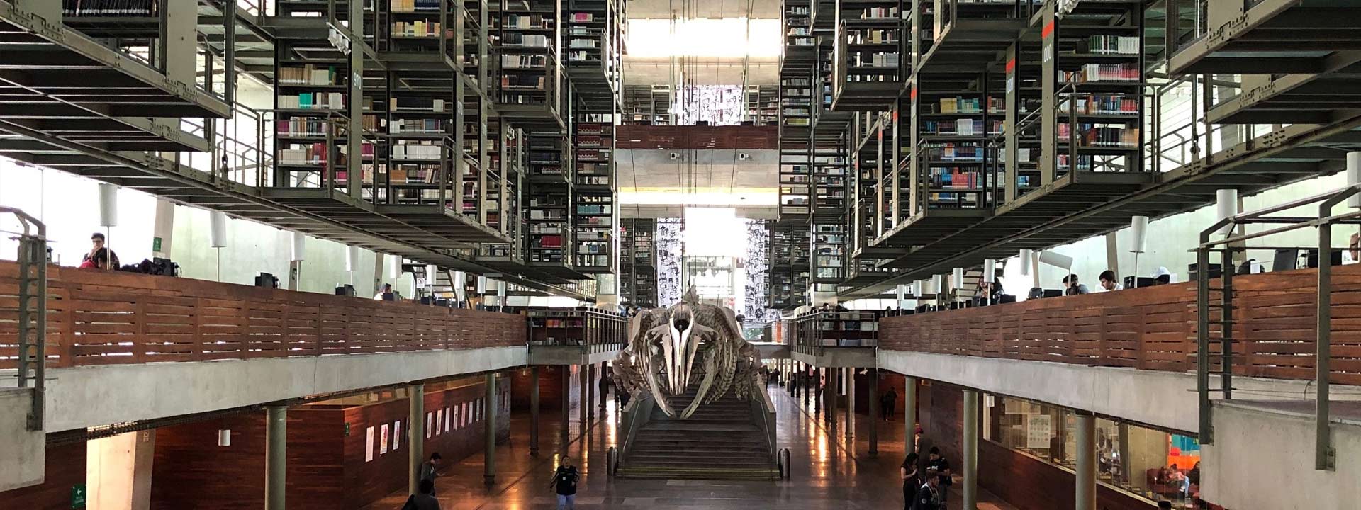 José Vasconcelos Library in Mexico City, an architectural masterpiece and top Instagram-worthy location for book and design enthusiasts.