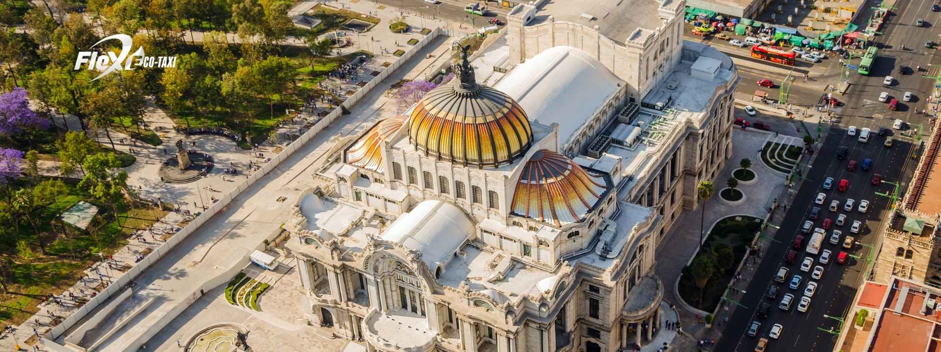 The Palace of Fine Arts in Mexico City, an iconic architectural masterpiece hosting various exhibitions and cultural performances.